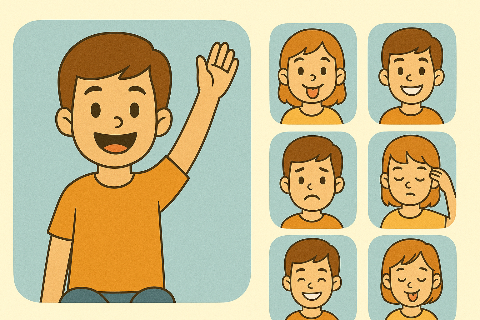 Caregiver practicing a prompt with a child